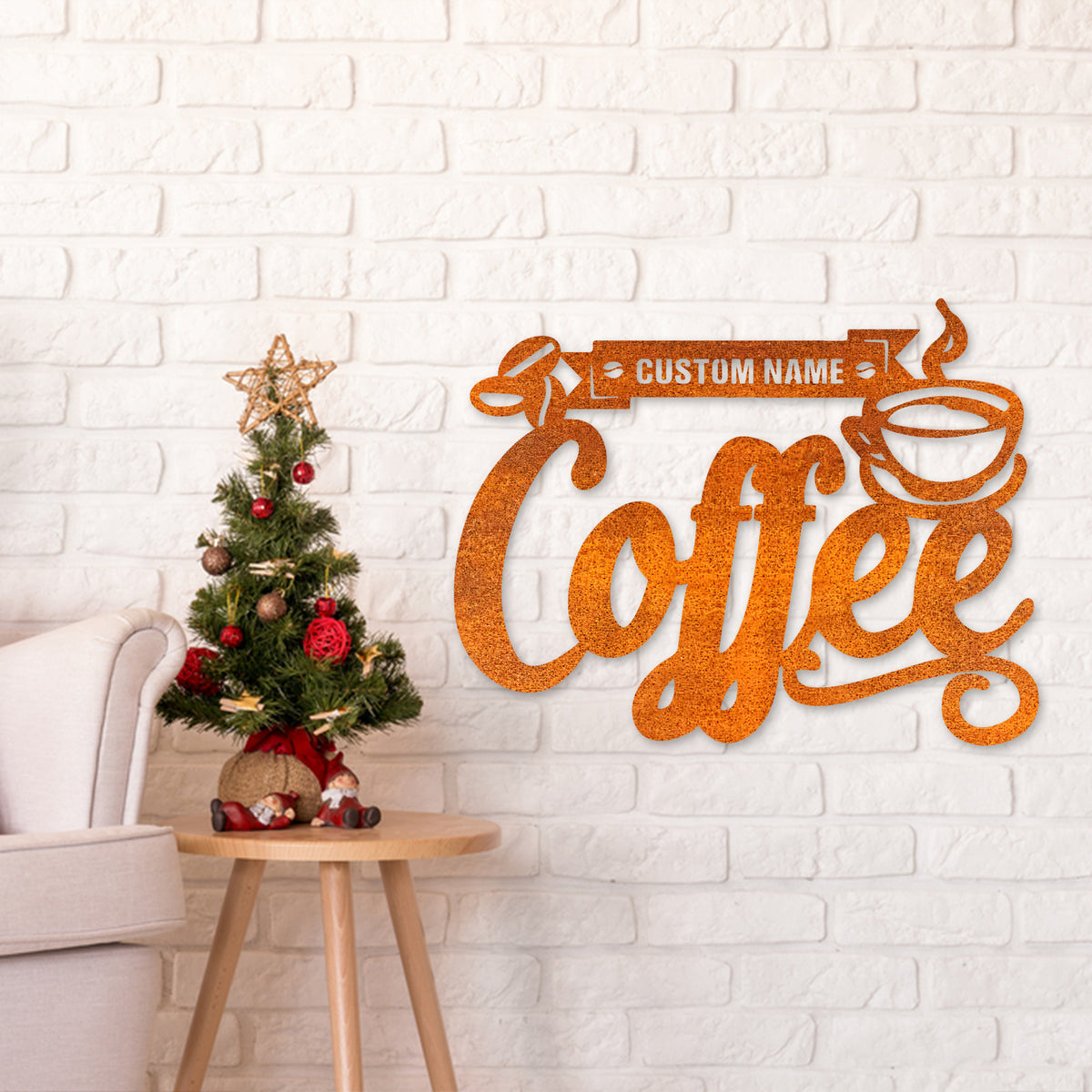Custom Coffee Metal Sign, Coffee Bar Metal Wall Art, Coffee Sign Decoration For Room, Coffee Bar Sign Housewarming Gift, Coffee Lover Gift