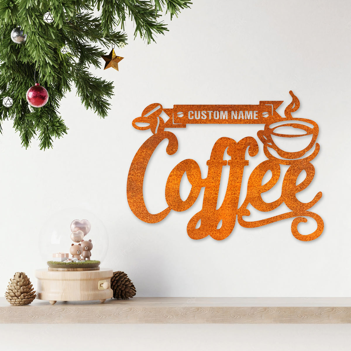 Custom Coffee Metal Sign, Coffee Bar Metal Wall Art, Coffee Sign Decoration For Room, Coffee Bar Sign Housewarming Gift, Coffee Lover Gift