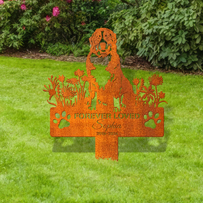 Custom Dog Memorial Stake, Bernese Mountain Memorial Stake Dog Name Sign Sympathy Sign, Pet Grave Marker, Remembrance Stake, Pet Memorial