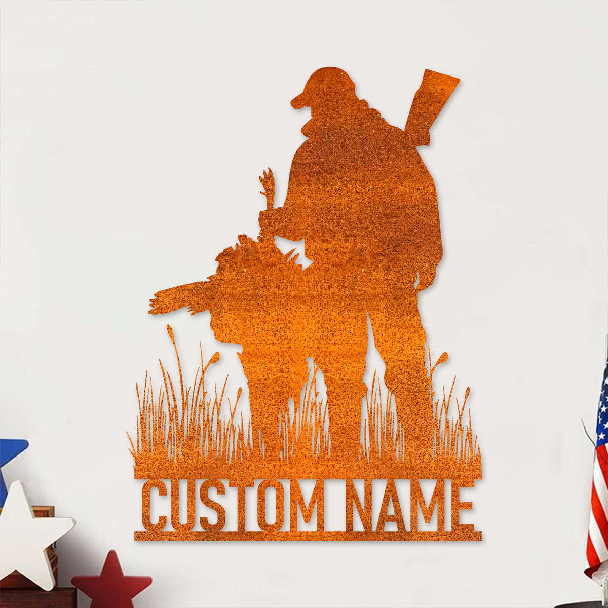 Custom Turkey Hunting Metal Wall Art Led Light Personalized Hunter Name Sign Home Decor Cabin Decoration Housewarming Gift Birthday Gift