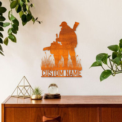 Custom Turkey Hunting Metal Wall Art Led Light Personalized Hunter Name Sign Home Decor Cabin Decoration Housewarming Gift Birthday Gift