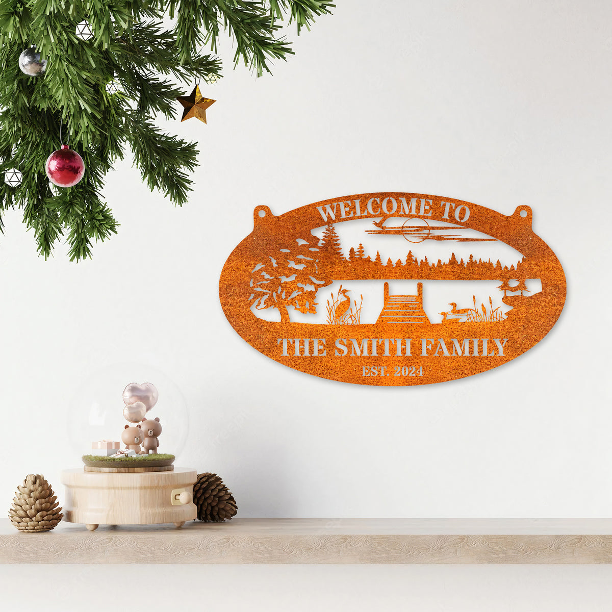 Custom Lake Dock Sign , Outdoor Metal Sign, Family Lake Lot Sign, Lake House Sign, Lakeside Sign, Lake House Decor, Lake Decor, Dock Sign