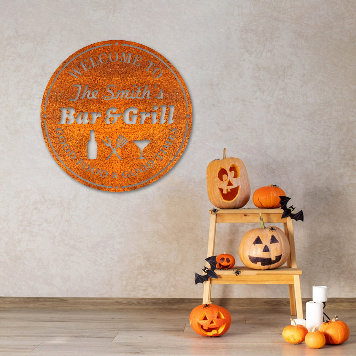 Custom Backyard Bar And Grill Metal Wall Art Led Light Grilling Sign Personalized Backyard Sign Home Decor Backyard Decor Birthday Gift