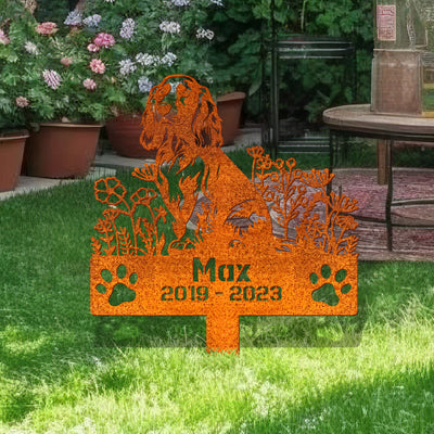 Custom Dog Memorial Stake, English Cocker Spaniels Memorial Stake, Sympathy Sign, Pet Grave Marker, Remembrance Stake, Dog Lover Gift