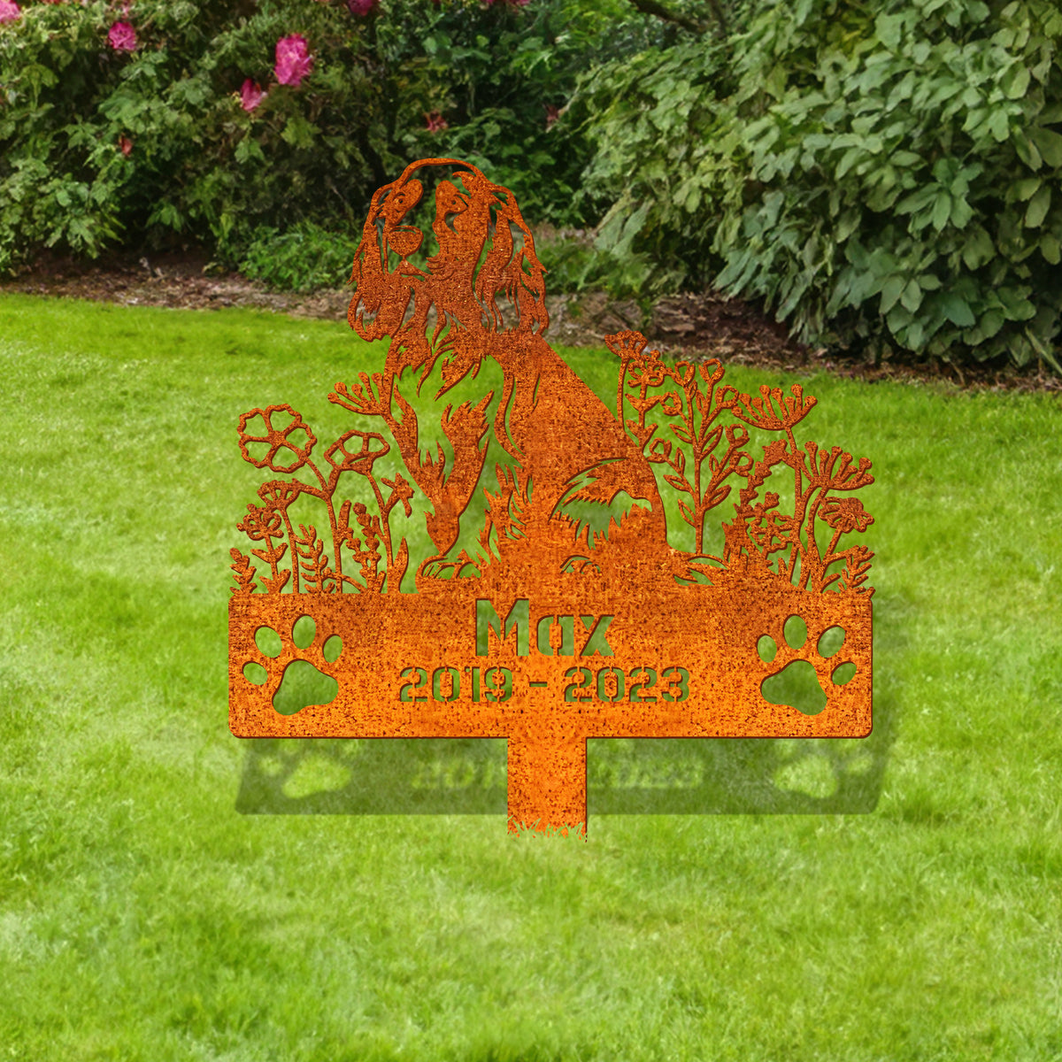 Custom Dog Memorial Stake, English Cocker Spaniels Memorial Stake, Sympathy Sign, Pet Grave Marker, Remembrance Stake, Dog Lover Gift