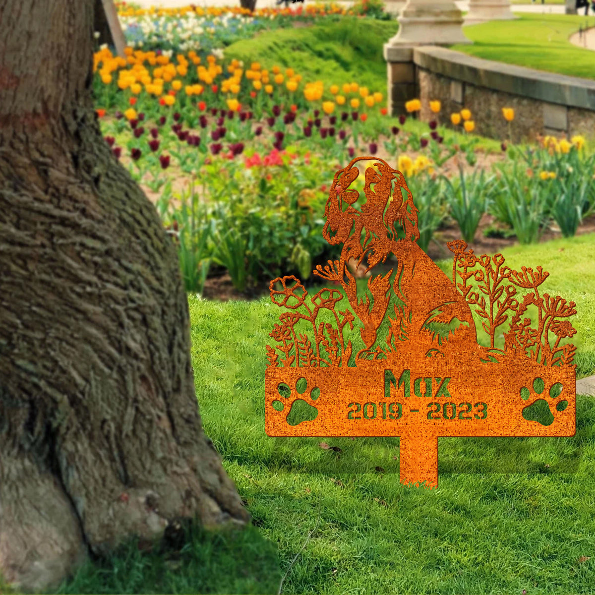 Custom Dog Memorial Stake, English Cocker Spaniels Memorial Stake, Sympathy Sign, Pet Grave Marker, Remembrance Stake, Dog Lover Gift