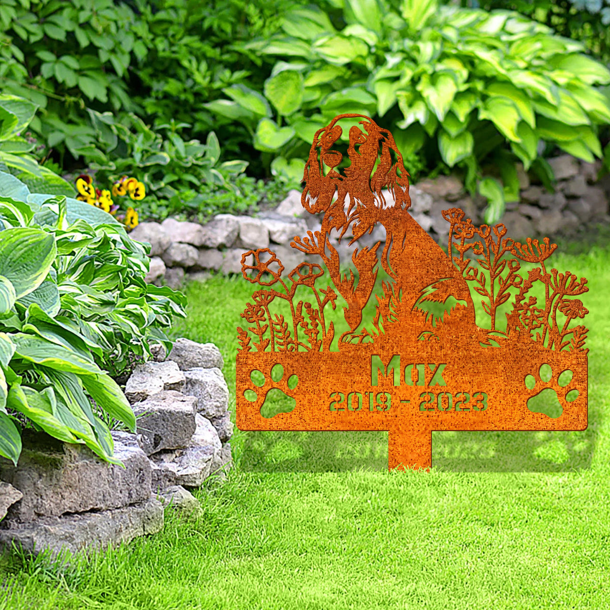 Custom Dog Memorial Stake, English Cocker Spaniels Memorial Stake, Sympathy Sign, Pet Grave Marker, Remembrance Stake, Dog Lover Gift
