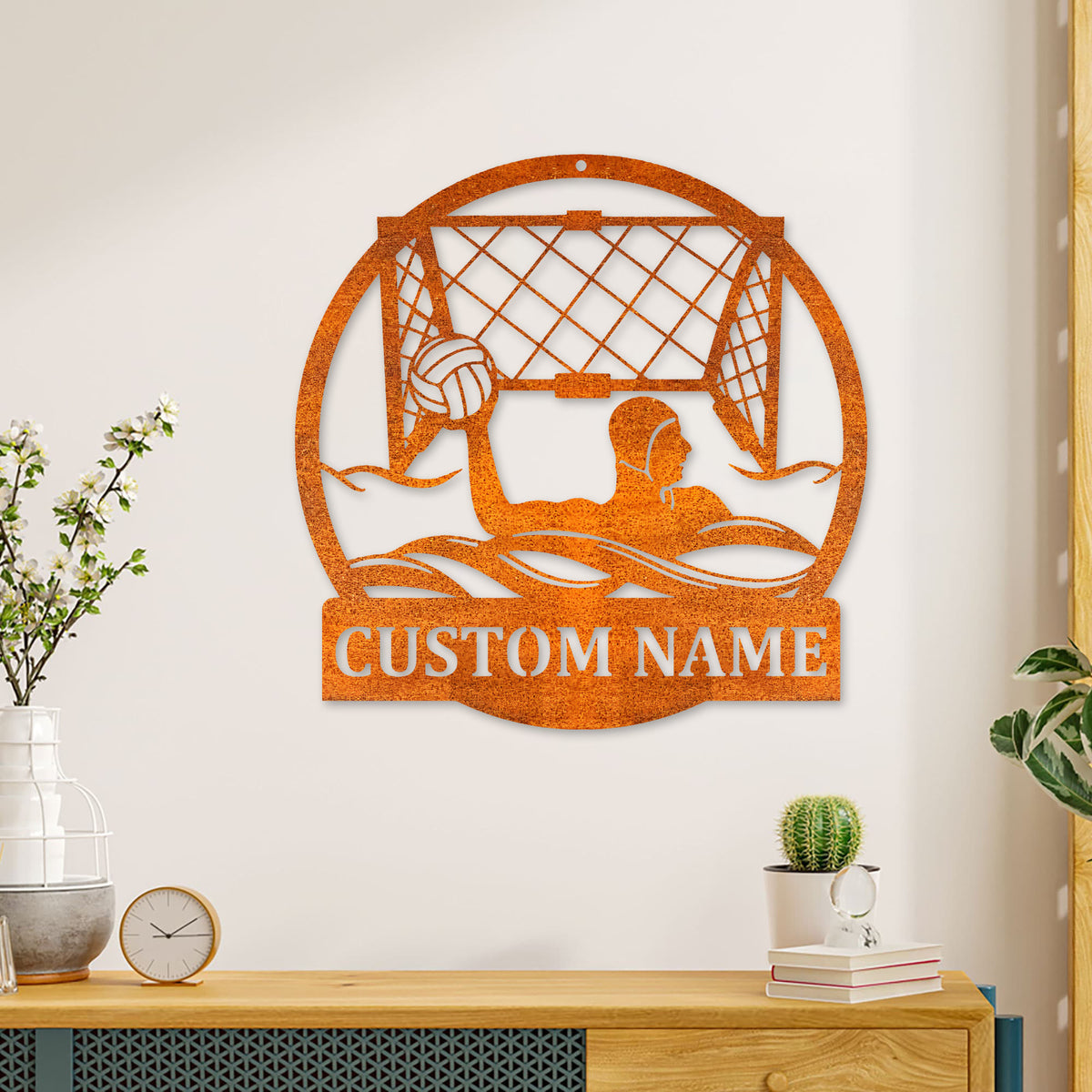 Custom Water Polo Metal Sign Led Lights, Custom Water Polo Metal Sign, Gift For Dad Water Polo Player Name Sign, Water Sport Neon Decor