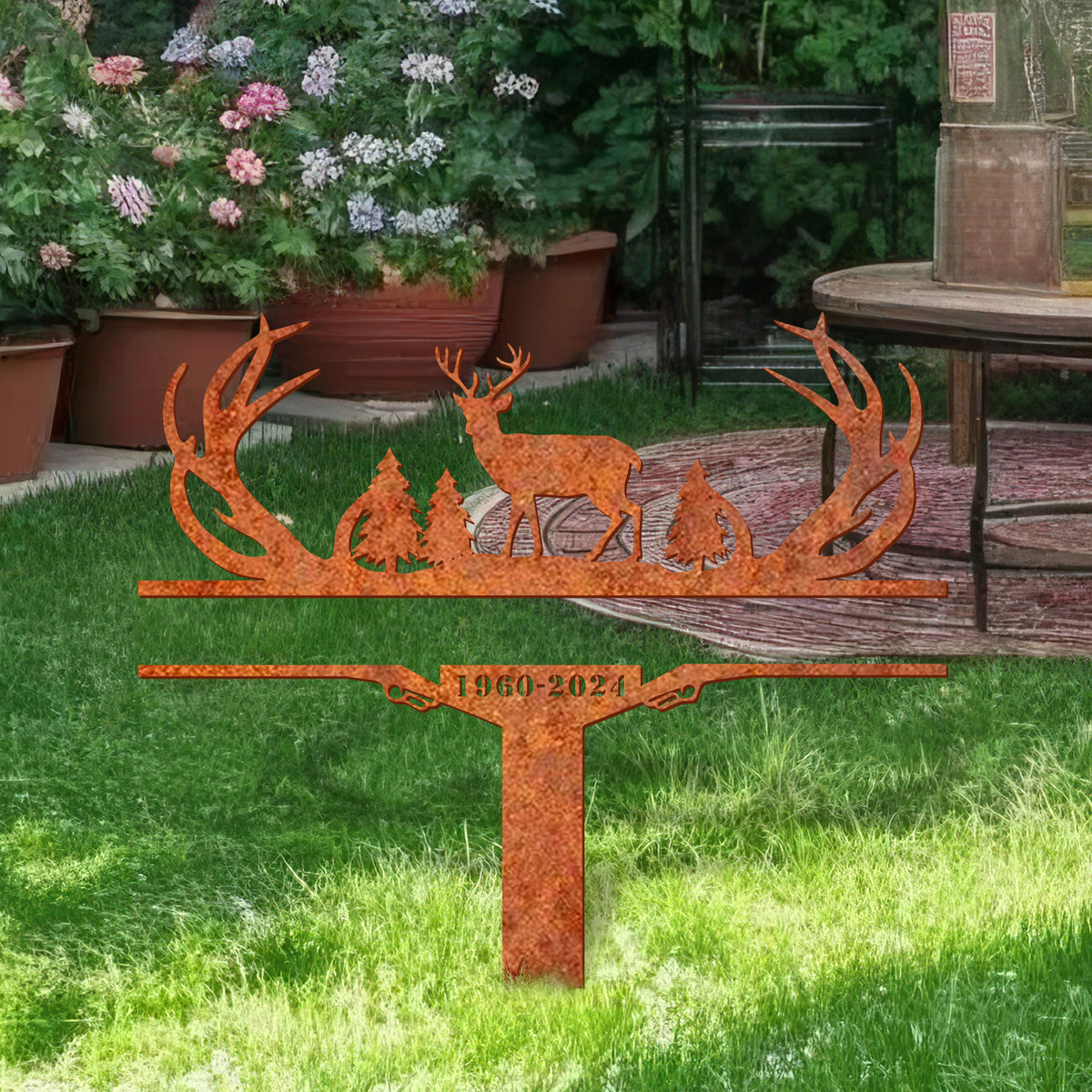 Custom Hunting Memorial Stake, Cemetery Stake, Grave Marker, Hunter Memorial Stake, Fisher Loss, In Memorial Of Gift, Hunter Loss, Dad Lost