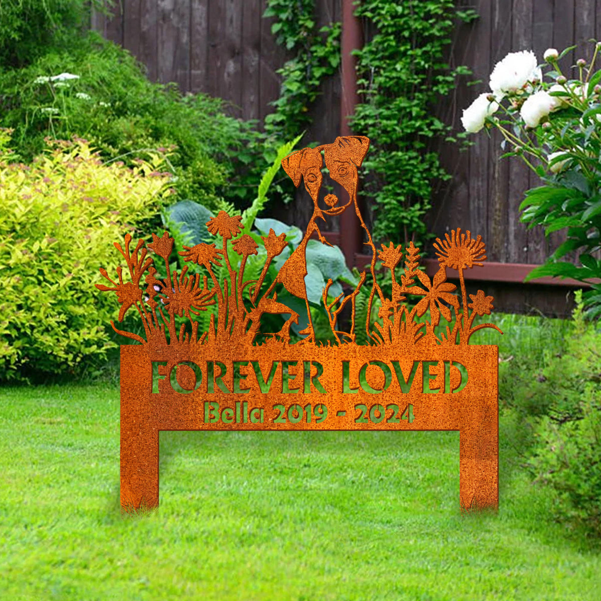 Custom Jack Russell Memorial Stake, Dog Memorial Stake, Pet Grave Markers, Dog Garden Stake, Pet Loss Gift, Sympathy Sign, Remembrance Stake
