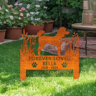 Personalized Poodle Memorial Stake, Pet Grave Markers Sign, Poodle Gift, Dog Memorial Stake, Pet Loss Gift, Sympathy Sign, Remembrance Stake
