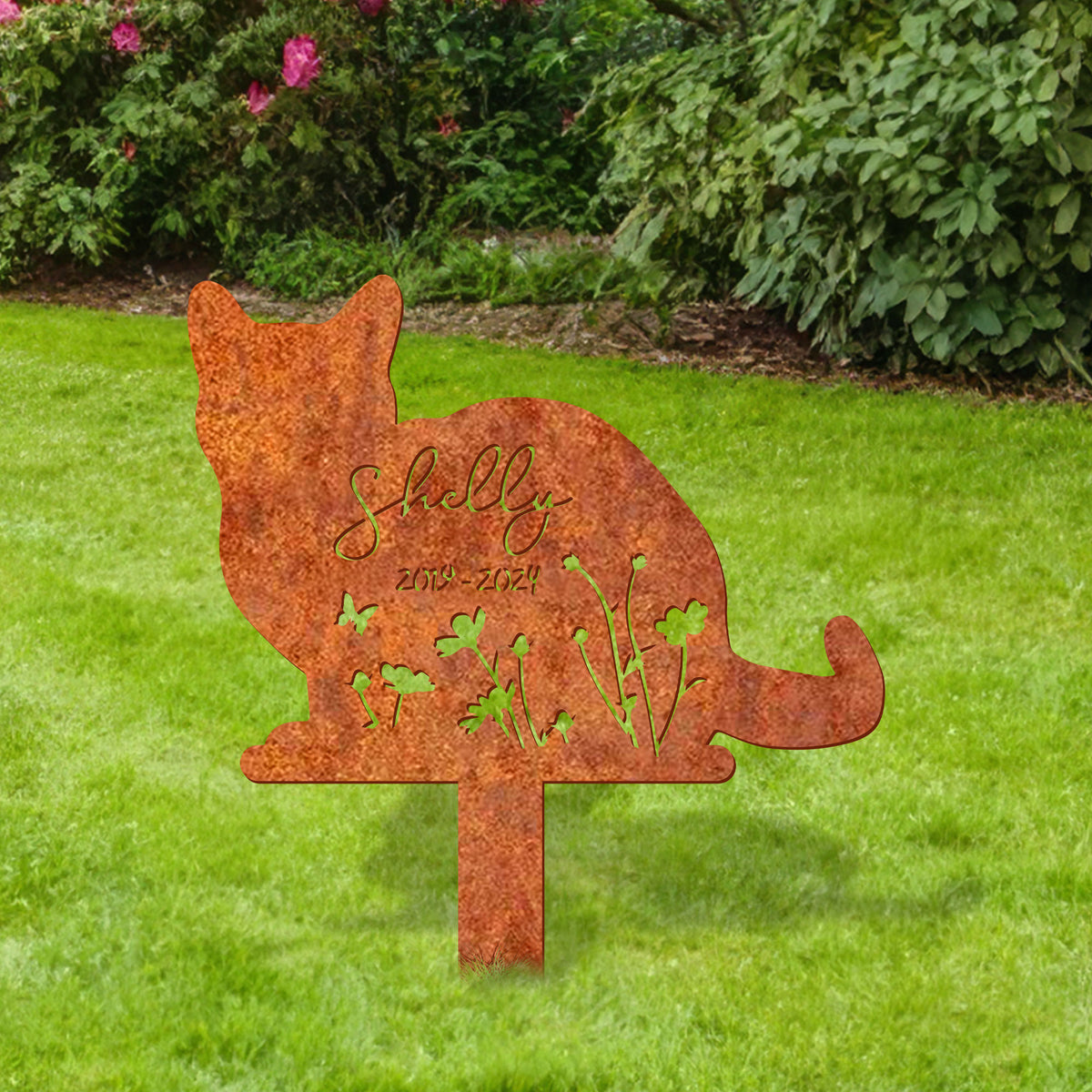 Custom Cat Memorial Stake, Cat Grave Markers, Remembrance Stake, Cat Sympathy Gift, Pet Cemetery Stake Cat Loss Gift Cat Memorial Sign