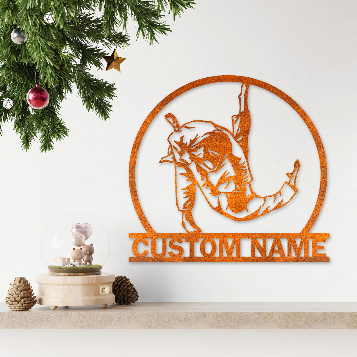 Jiu-Jitsu Sign Martial Arts Sign, Judo Lover Gift, Personalized Judo Sport Metal Wall Art Led Lights, Dorm Decor, Birthday Gift For Dad Son