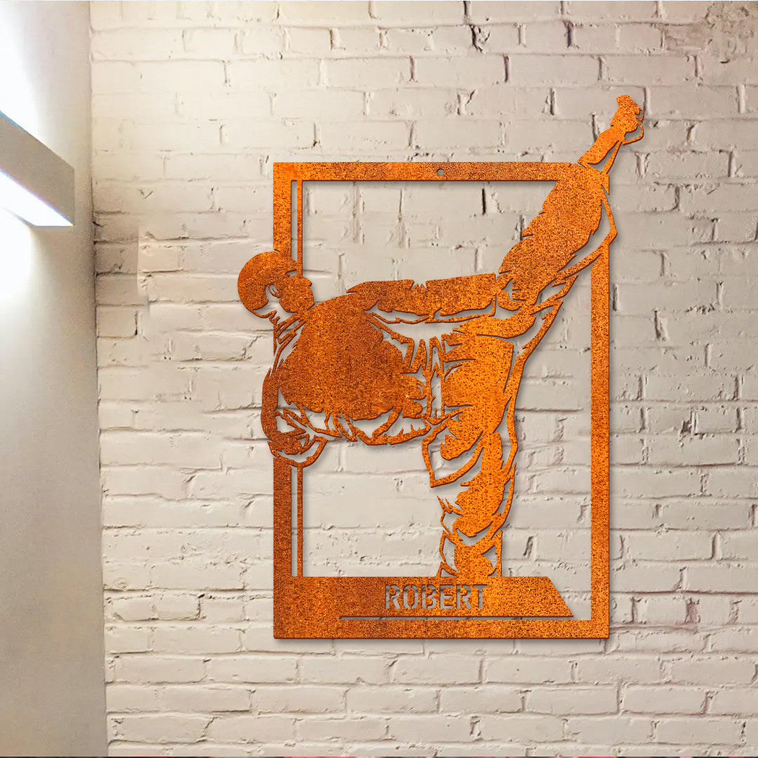 Karate Metal Custom Boy Karate Metal Wall Art Led Light, Martial Arts Sign, Kid Karate Sign, Kids Room Decor Dojo Decor, Birthday Gift For Son
