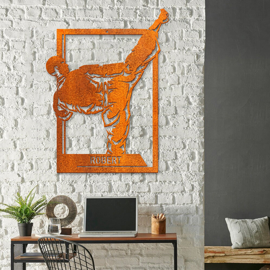 Karate Metal Custom Boy Karate Metal Wall Art Led Light, Martial Arts Sign, Kid Karate Sign, Kids Room Decor Dojo Decor, Birthday Gift For Son
