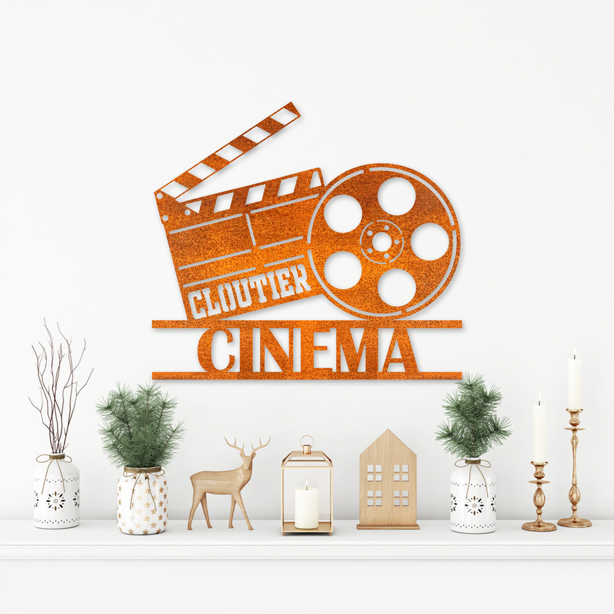 Personalized Movie Theatre Sign, Movie Room Metal Wall Art, Custom Home Cinema Sign, Home Theatre Sign, Theater Room Decor, Gift For Dad