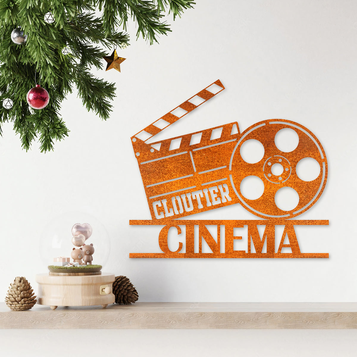 Personalized Movie Theatre Sign, Movie Room Metal Wall Art, Custom Home Cinema Sign, Home Theatre Sign, Theater Room Decor, Gift For Dad