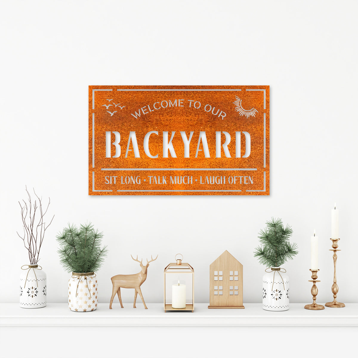 Custom Backyard Metal Sign Led Lights, Personalized Patio Sign, Outdoor Decor Sign, Backyard Metal Decor, Family Backyard Bar Grill Metal Sign