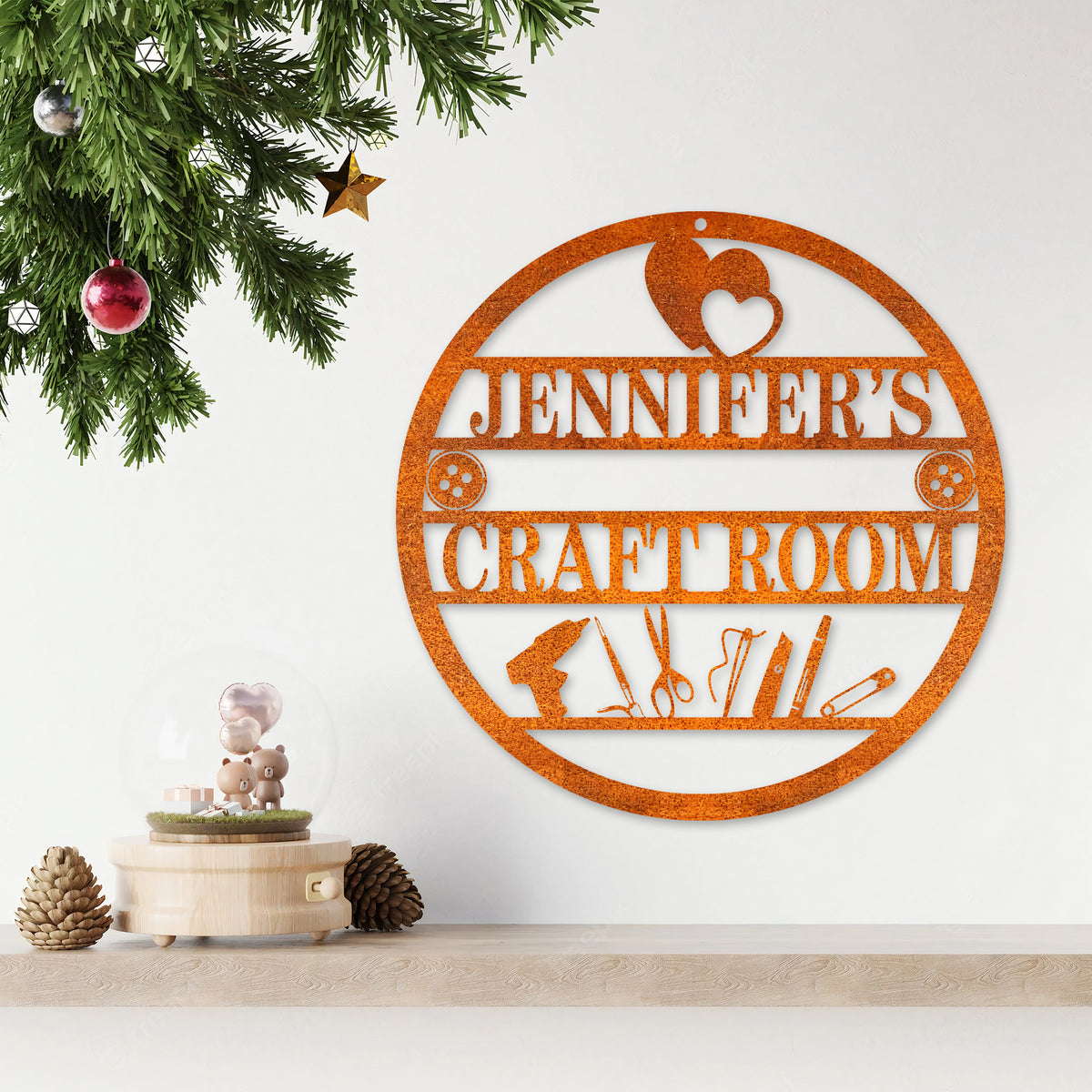 Craft Room Metal Sign Custom Craft Sign Quilting Sign Art Room Decor She Shed Decor Craft Room Decor Mother's Day Gift Birthday Gift