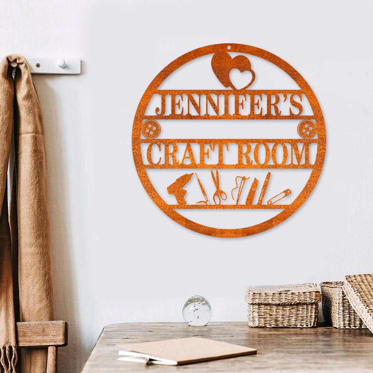 Craft Room Metal Sign Custom Craft Sign Quilting Sign Art Room Decor She Shed Decor Craft Room Decor Mother's Day Gift Birthday Gift