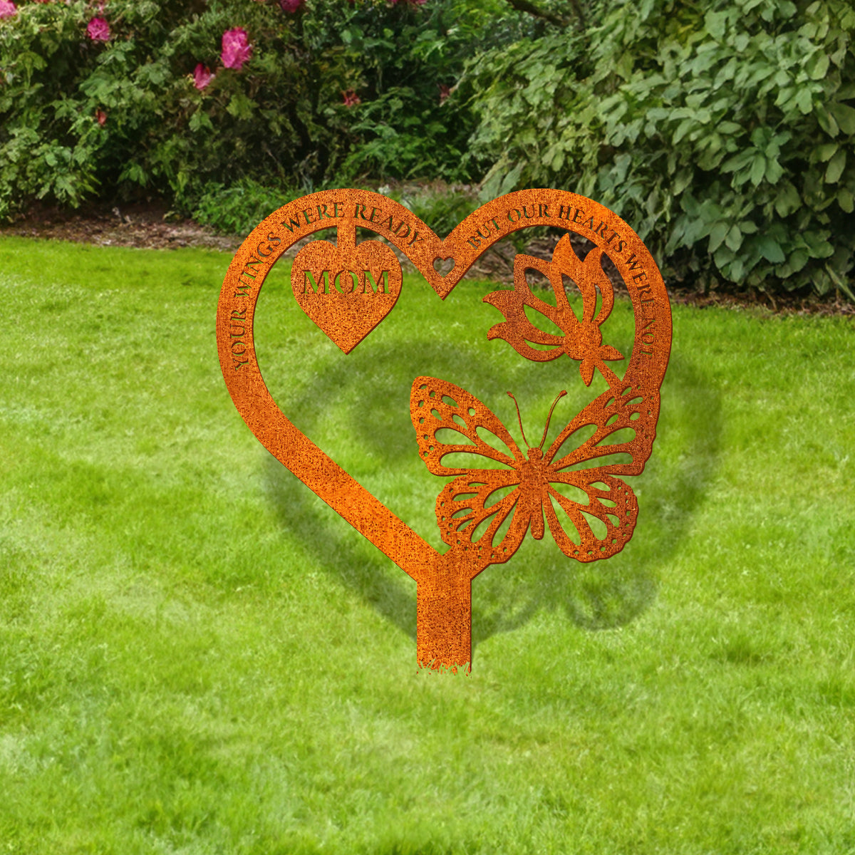 Butterfly Memorial Stake, Memorial Plaque Gift Butterfly, Grave Marker Personalised Butterfly Lover Gift, Remembrance, Sympathy Sign, Mom Loss