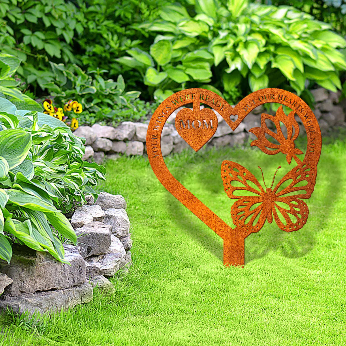 Butterfly Memorial Stake, Memorial Plaque Gift Butterfly, Grave Marker Personalised Butterfly Lover Gift, Remembrance, Sympathy Sign, Mom Loss