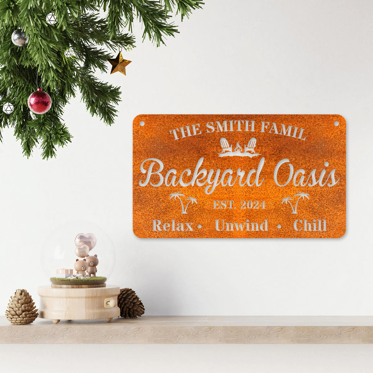 Personalized Family Poolside Oasis Sign, Backyard Pool Sign, Custom Pool Sign, Tiki Bar, Pool Signs For Outdoor, Sign For Pool, Patio Decor