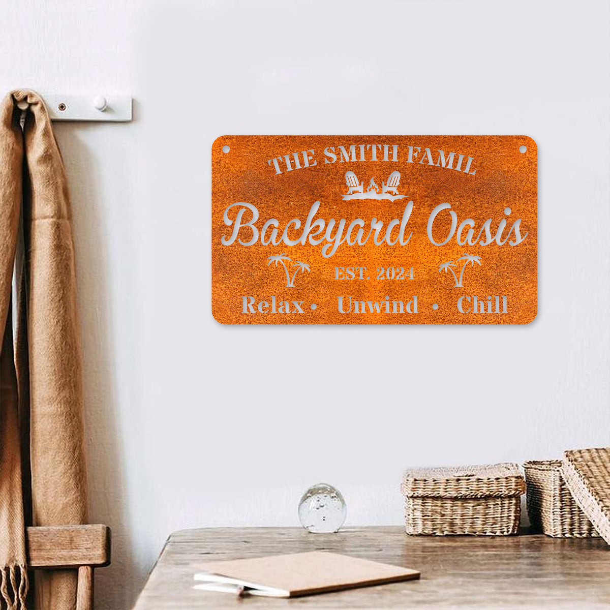 Personalized Family Poolside Oasis Sign, Backyard Pool Sign, Custom Pool Sign, Tiki Bar, Pool Signs For Outdoor, Sign For Pool, Patio Decor