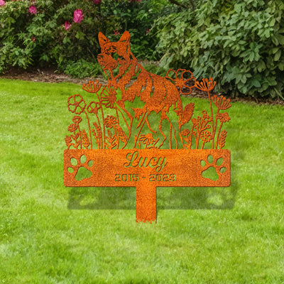 Personalized German Shepherd Memorial Stake, Dog Memorial Stake, Pet Grave Marker, German Shepherd Sign, Pet Sympathy Sign, Dog Lover Gifts