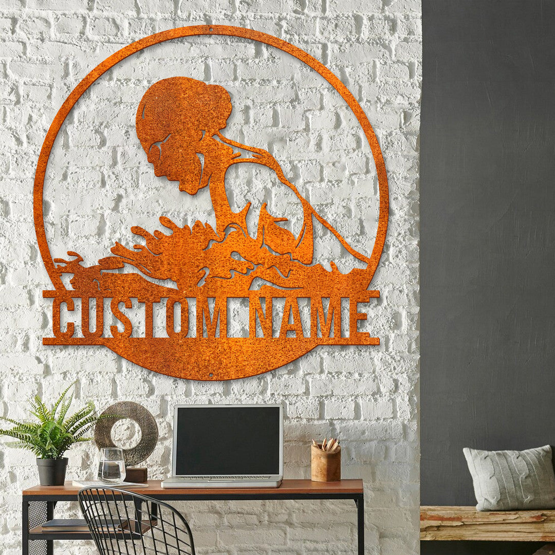 Custom Metal Swimming Sign Led Light, Swimmer Sign, Swimming Pool Sign, Man Swimmer Gifts, Swim Team Name Sign, Birthday Gift, Home Decor