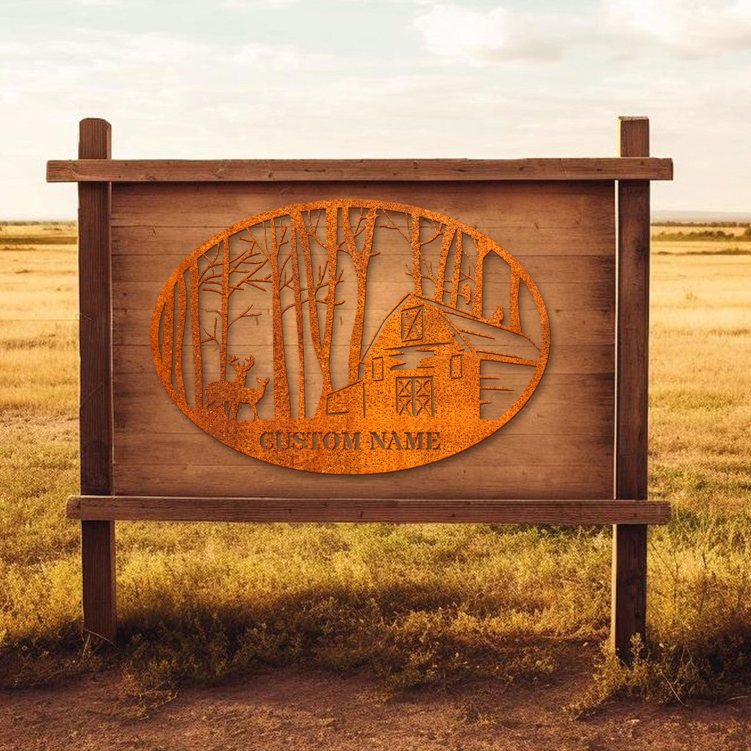 Personalized Deer Metal Sign, Deer Hunter Sign, Outdoor Hunter Hunting , Custom Cabin Sign, Cabin Decor, Gift For Dad, Husband, Hunter Gifts