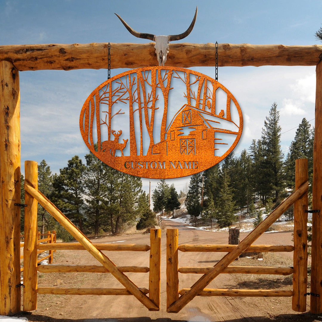 Personalized Deer Metal Sign, Deer Hunter Sign, Outdoor Hunter Hunting , Custom Cabin Sign, Cabin Decor, Gift For Dad, Husband, Hunter Gifts