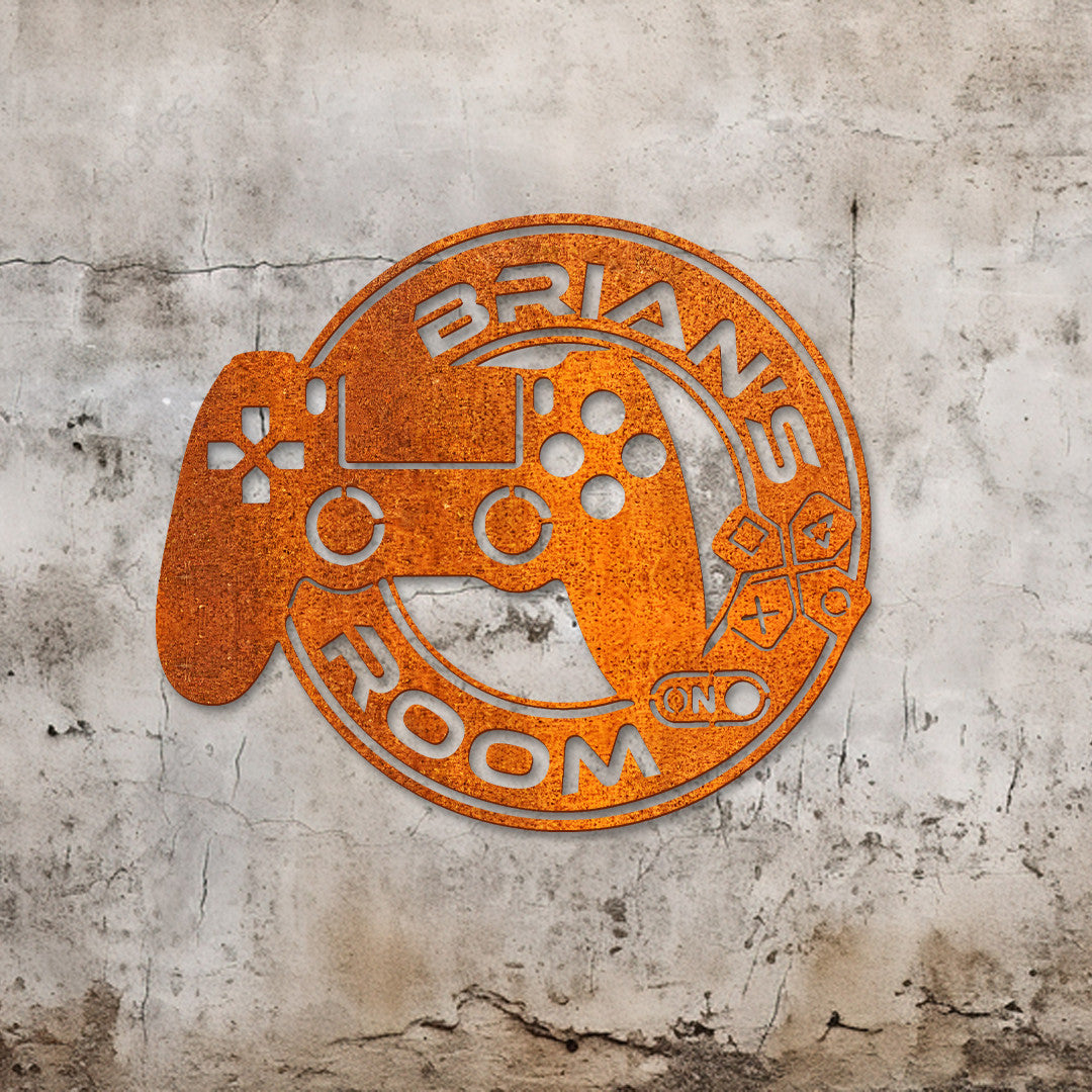 Custom Video Game Room Metal Wall Art Led Light Game Zone Sign Personalized Gamer Name Sign Home Decor Kid Nursery Decoration Birthday Gift