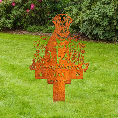 Personalized Dog Memorial Stake, Garden Stake, Labrador Retriever Sign, Dog Garden Sign, Sympathy Sign, Pet Grave Marker, Remembrance Stake
