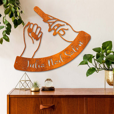 Personalized Nail Salon Metal Wall Art Led Lights, Shop Owner Gift, Birthday Gift, Custom Nail Salon Name Sign, Beauty Salon Sign, Gift For Her