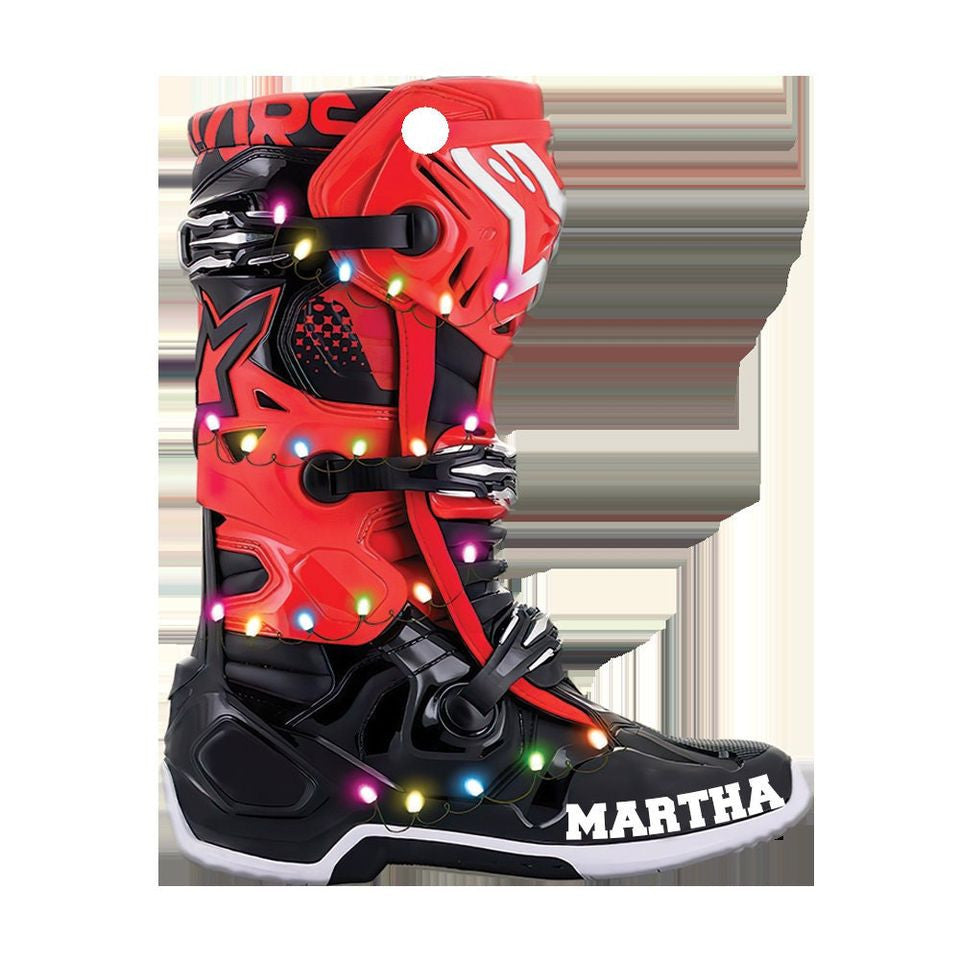 Personalized Motocross Shoes With Christmas Ornament, Ornament Decor