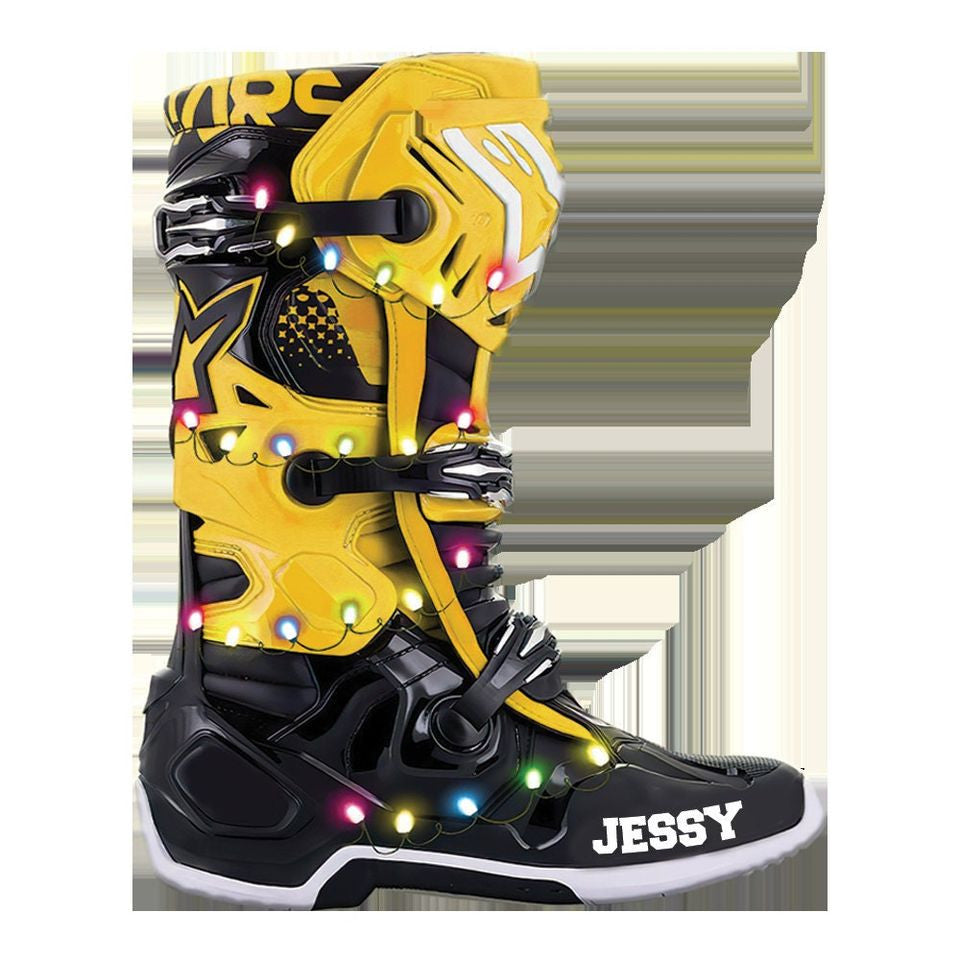Personalized Motocross Shoes With Christmas Ornament, Ornament Decor