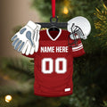 Personalized American Football Gear Ornament, Decor Ornament