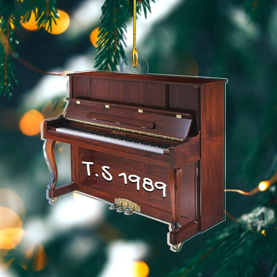 Personalized Piano Ornament, Christmas Tree Decor