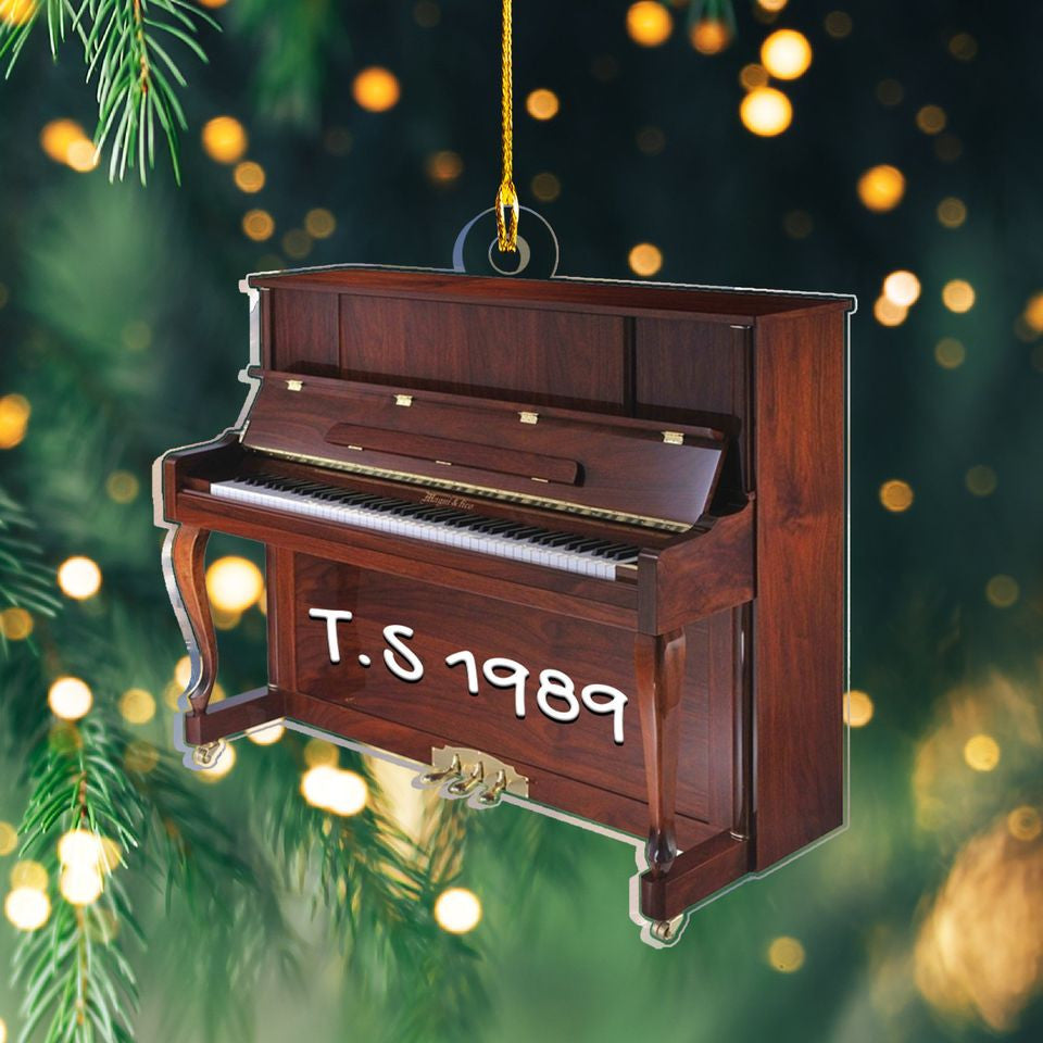 Personalized Piano Ornament, Christmas Tree Decor