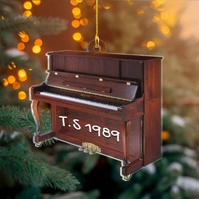 Personalized Piano Ornament, Christmas Tree Decor