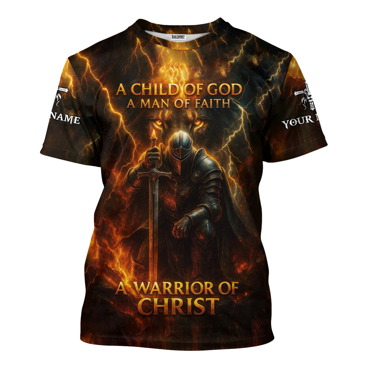 Custom Name A Child Of God, Christian Jesus Shirts For Men And Women, Religious Gift for Christian, Christian Clothing, Inspirational Shirt