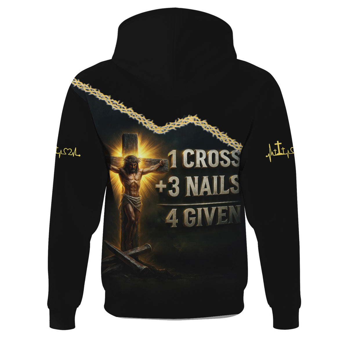 Custom Name Jesus Shirt, Jesus 3 Nails Plus 1 Cross 4 Given Gift For Men And Women, Religious Gift for Christian, Christian Apparel