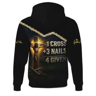 Custom Name Jesus Shirt, Jesus 3 Nails Plus 1 Cross 4 Given Gift For Men And Women, Religious Gift for Christian, Christian Apparel