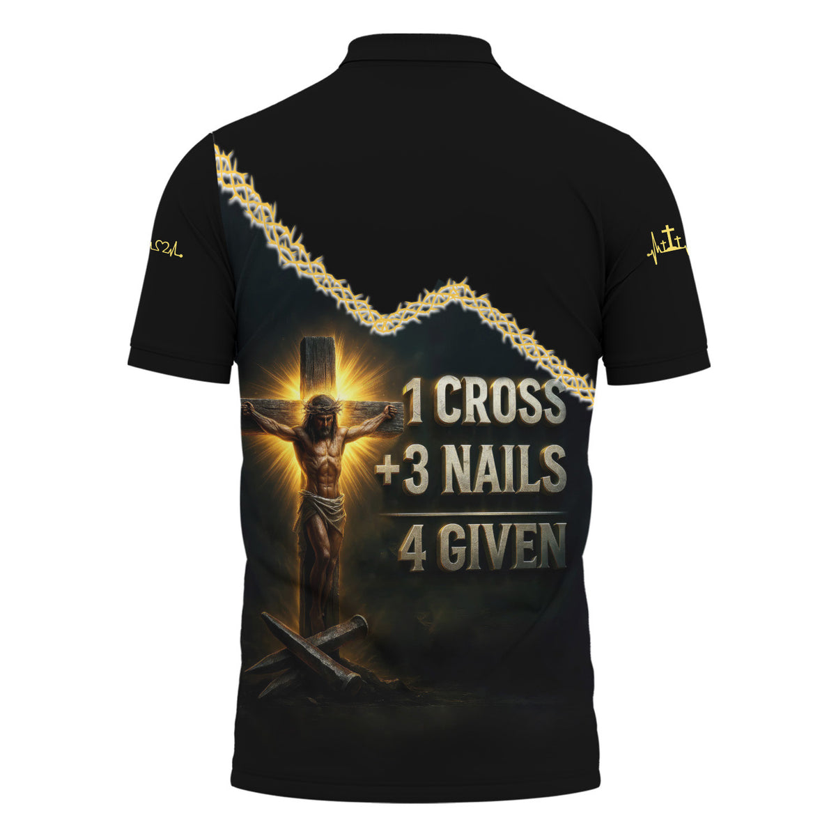 Custom Name Jesus Shirt, Jesus 3 Nails Plus 1 Cross 4 Given Gift For Men And Women, Religious Gift for Christian, Christian Apparel