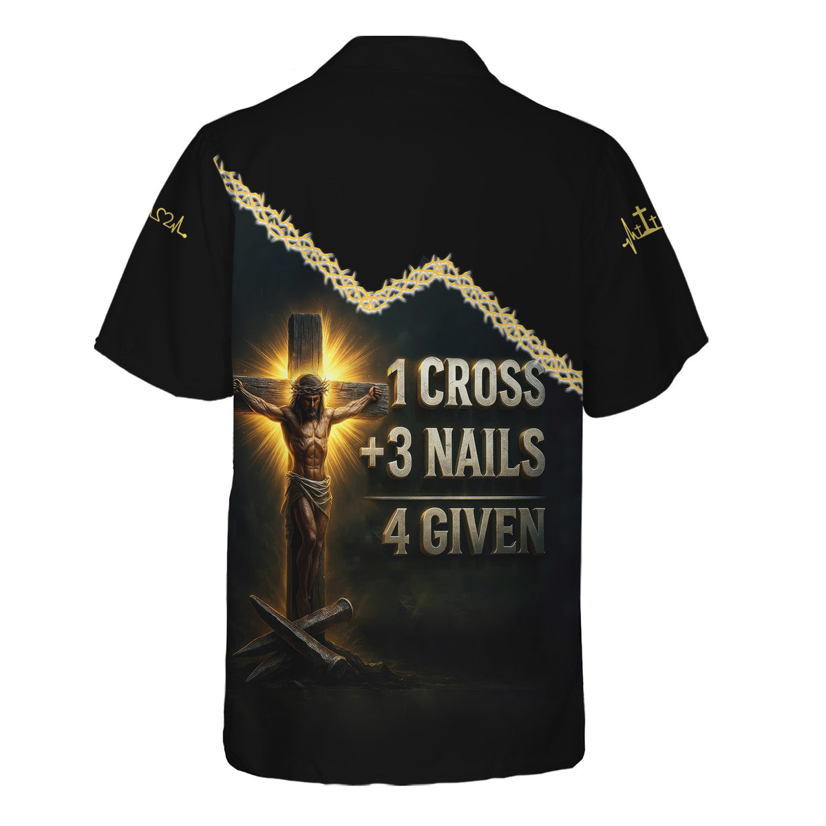 Custom Name Jesus Shirt, Jesus 3 Nails Plus 1 Cross 4 Given Gift For Men And Women, Religious Gift for Christian, Christian Apparel