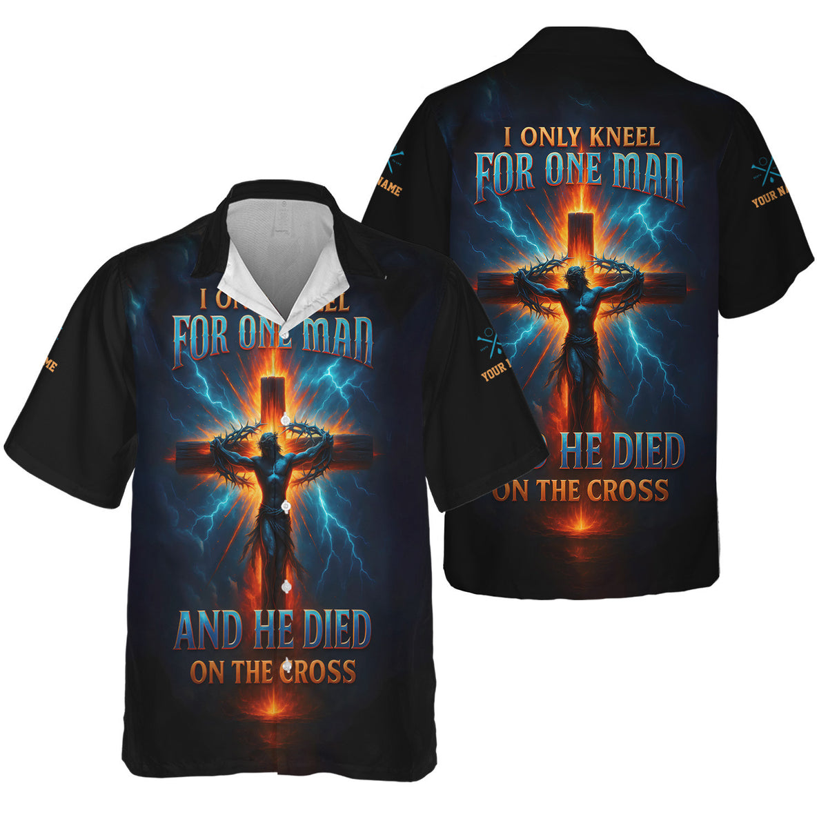 I Only Kneel For One Man And He Died On The Cross Shirt God Jesus Christian Believer Christian Gift Ideas For Men & Women