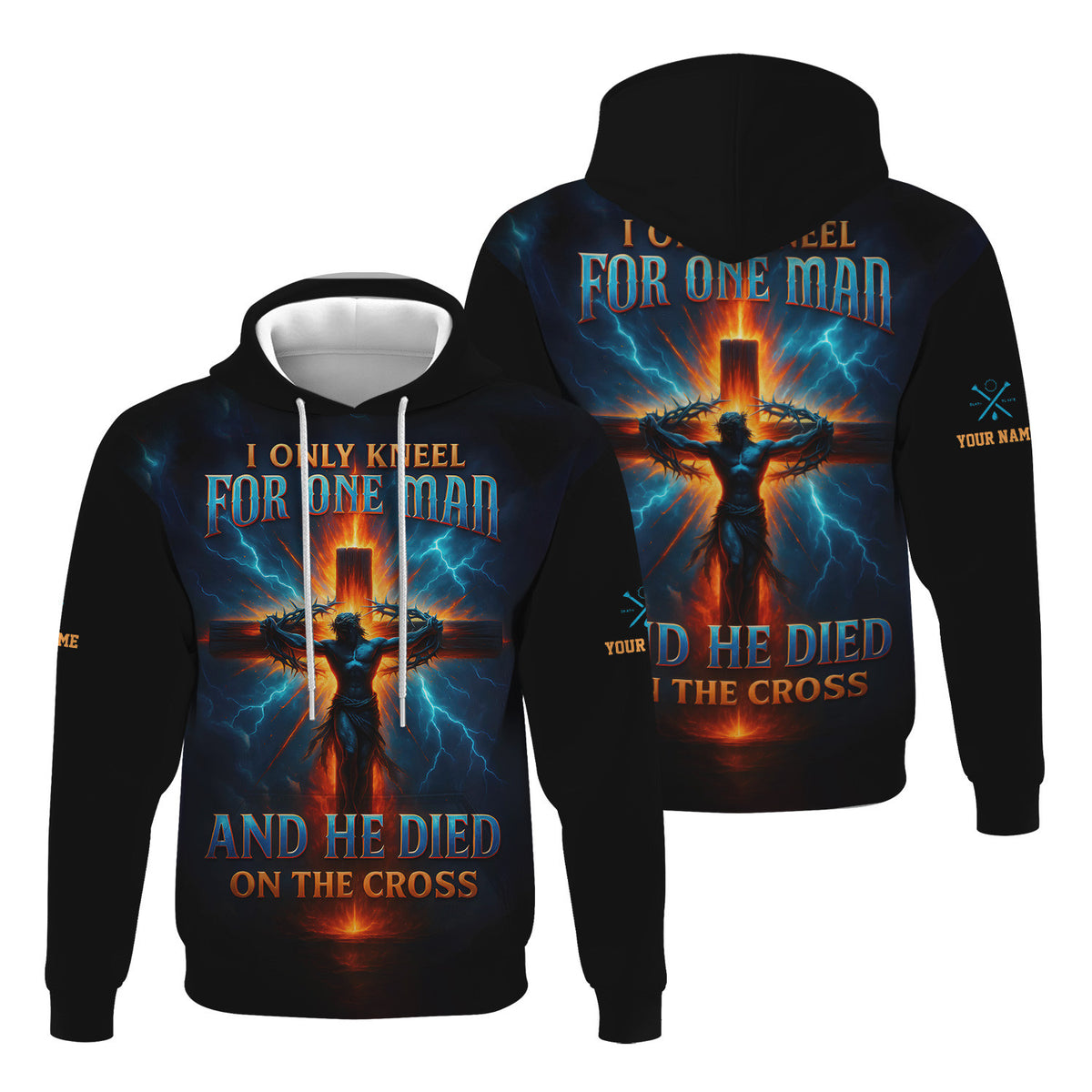 I Only Kneel For One Man And He Died On The Cross Shirt God Jesus Christian Believer Christian Gift Ideas For Men & Women