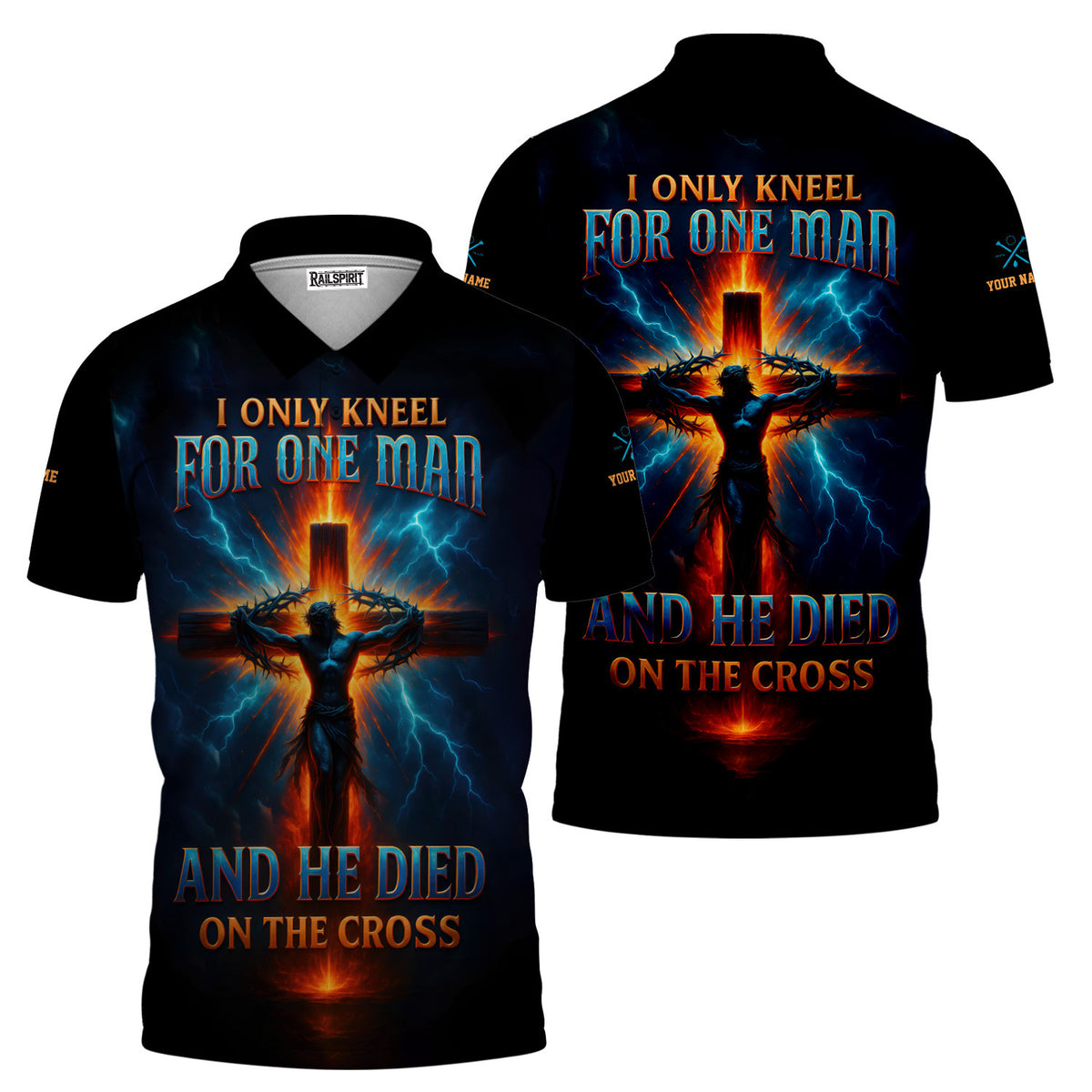I Only Kneel For One Man And He Died On The Cross Shirt God Jesus Christian Believer Christian Gift Ideas For Men & Women