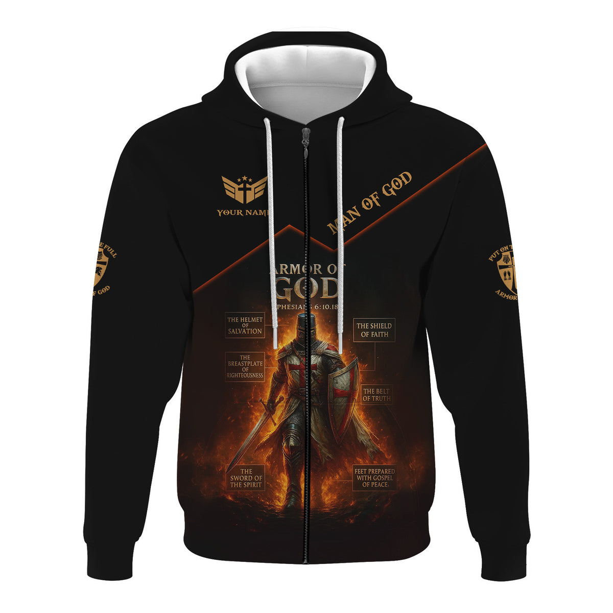 Christian Armor of God Shirt – Spiritual Battle Shirt for Believers, Faith-Based Gift for Men & Women